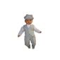 Taufanzug, hard suit, boy suit, 5tlg, gray and white, baby boy children christening suit wedding suits (textile)