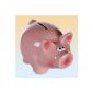 Piggy bank pink pig moneybox money box with key (Toys)