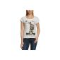 edc by Esprit Women's T-Shirt 043CC1K032, round neck Animal Print (Textiles)