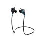 Mpow® Swift Bluetooth 4.0 Wireless Sweat Catcher Sport Stereo In-ear headphones with APTX technology and microphone of the handsfree function for iPhone 6 6 Plus 5S 5C 5 4S iPad, Samsung Galaxy S4 S3 Note 3 and other mobile phone (Black) (Electronics)