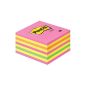 Post-It Block Neon cube 7.6 x 7.6 cm 450 sheets (Office Supplies)