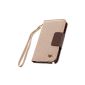 xhorizon® Shell Case Folio Wallet Leather Case Luxury Fashion Flip Mirror for Samsung Galaxy S5 G900 i9600 V + Cleaning Cloth Stylus (Electronics)