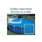 Linxor France ® round or oval Summer cover 180 microns for Intex pool or whatever ... / 9 sizes available / CE Standard