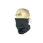 Ski mask / cold protection / face mask / extra long neck - black and white - SILVERPLUS® (Misc.)