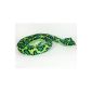 Snake plush L 254 cm, green seal drafts