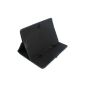 2-TECH Cover in black fits all 10-inch (25.4cm) tablet pocket shell leather case (9.7 to 10.1 inches diagonal) (Electronics)