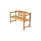 Jago - Bench Terrace - GRTB02 - wooden - 2 places - 119 x 75 x 40 cm