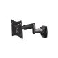 Hama TV Wall Mount Full Motion (2 arms), tiltable, swiveling (fully articulated), for 25-107 cm diagonal (10-42 inches), for max.  20kg VESA 200 x 200, black (Accessories)