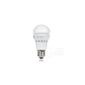 LED bulb E27 compact 55x108mm for tight installation situations warm white 2700K 7,5W replaces up to 40W incandescent massive aluminum heat sinks, with Sharp LEDs