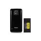 EasyAcc® 5600mAh increased capacity battery for Galaxy S5, Black [NOT NFC VERSION] (Wireless Phone Accessory)