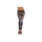 Tattoo Leggings leopard pattern print leggings One size, Schwarz (Textiles)