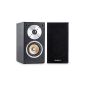 Auna Linie BS-501 - Pair of passive bookshelf speakers 50W RMS each for home theater use, hi - bassreflex wooden frame, 2-way technology, woofer 4 