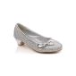 Ounce Soph 'girl children ballet flat pumps party dancing shoes - Shimmer (Textiles)