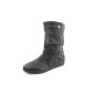 Best boots women Boots Boots flat Slouch high shaft strap (Textiles)