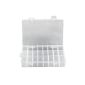 CARCHET® box sorting box sorting box Transparent plastic rectangle with 24 compartments