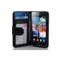 Cadorabo!  PREMIUM - Book Style Case in Wallet Design For Samsung Galaxy S2 (GT-i9100 / GT-i9105P) in CAVIAR BLACK (Wireless Phone Accessory)