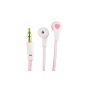 MEMTEQ® Stereo Headset Earphone Earbud 3.5mm Audio + Microphone for Apple iPhone 6 Plus, iPhone 6, iPhone 5S, 5C, 5, 4S, 4, iPad Air, iPad 4, 3, 2, iPad Mini, iPod Touch, Samsung Galaxy S5, S4, S3, Note 4, Note 3, Note 2, Galaxy Tab, Nexus 10, 7, 5, 4, G3 LG Optimus, HTC One, M8, Moto G, Moto X, Smartphones, Tablet PC , Computer, Laptop, MP3 Player (Pink) (Kitchen)