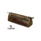 Country Leather Pen Schlamperrolle Lederschlamperrolle leather brown 678-25 (Textiles)