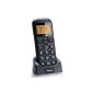 TTfone (TT800) - Cordless Phone with Big Buttons - Wide Screen - Easy to use - Flashlight - Emergency Call Button - Talking Numbers - Black (Electronics)