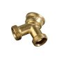 Xavax Y distributor for two inlet hoses, brass (household goods)