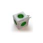 Allocacoc P-CUBE-OR Powercube original power extension (5x distribution, 230V power) Kelly Green (Accessories)