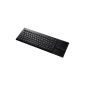 Perixx PERIBOARD-716 Wireless Keyboard with Touchpad - 410X145X26mm - Large 82mm integrated Touch Pad - Freebox Revolution Compatible - Encryption AES 128 bit - 2xAA Duracell Batteries - QWERTY (Electronics)