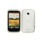 Silicone Case for HTC Desire C - S-Style clear - Cover PhoneNatic ​​Cover + Protector (Electronics)