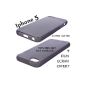 JECO silicone gel protection shell for Iphone 5 5g 5s semi translucent brown Grey + 3 screen films (Electronics)