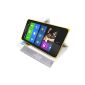 White Stand Case Cover Luxury Wallet and Nokia X Nokia X Dual A110 and 3 + PEN FILM OFFERED !!  (Electronic devices)