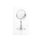 Danielle cosmetic length mirror 2 mirror surfaces light ring 15 cm 5x magnification chrome (Personal Care)