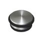 2 pieces doorstop brushed in high quality stainless steel finish DM = 108mm