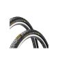 Continental Country Plus (42-622) 28 '2 x bicycle tires 2x bike Schlauch Conti Tour all S 42 Presta valve + 3 pcs. Tire lever (Misc.)