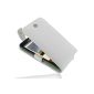 T41 White PDair Leather Case for Samsung Galaxy Note GT-N7000 (Electronics)