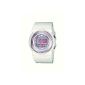 Casio - BGD-100-7CER - Baby-G - Women Watch - Quartz Digital - Gray Dial - White Resin Bracelet (Watch)
