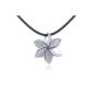 Silver pendant flower with Esprit Zirconia with chain 44 cm (jewelry)