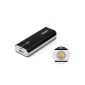 EasyAcc® U-Bright 6000mAh Ultra Compact 2.1A output with 0.5W Super Bright LED Flashlight Power Bank battery Mobile External Battery for iPhone Samsung Galaxy phone HTC LG Bluetooth Headset Speaker Android / Windows smartphones [with lanyard / keychain attachment] (Wireless Phone Accessory)