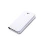 Luxury Case Cover Leather Case Wallet Card Holder for Apple iPhone 4 4S White (Electronics)