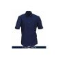 VENTI Slim Fit Shirt Uni short sleeve poplin silver 001620/700 <br />  (Textiles)