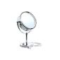 Songmics cosmetic mirror double-sided make-up mirror with LED lighting 8.5 inch Normal + 10 times BBM005 (Personal Care)