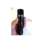 Black Professional High Power LED Torch with Dimmer & Zoom - in rechargeable battery, power cord - shockproof and waterproof - 3 different functions including crossfading.