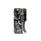 SUNNOW Elephant Motit Protective Cover Case Hard Case Cover for iPhone 6