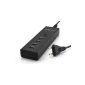 USB Power strip - Wall Charger 4 Ports: 3 x 1 x 1A + 2A - On / off switch - Protection 