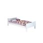 CLAUDIO pine bed 90 x 190 cm white stained