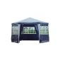 Pavilion PE garden tent 6-Eck with 6 sides in blue (garden products)