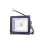 Top quality 20W LED flood light lamp spotlight IP65 warm white black aluminum floodlight waterproof spotlight