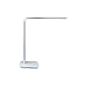 10W 60 LED Swivel Folding Desk Lamp Table Lamp Table Lamp (4 color temperature Stufelos Dimmable, aluminum lamp body, eye protection light, silver)