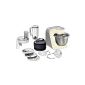 Bosch food processor MUM54920 Styline MUM5 (900Watt, 3.9 liters) Smooth vanilla / silver (household goods)