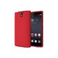 Diztronic Full Matte Red Flexible TPU Case for OnePlus One - Retail Packaging (accessories)