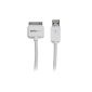 StarTech.com Apple Dock Connector Cable 30 pin to USB 3 m - Charging cable / sync for iPhone iPod iPad - M / M - White (Personal Computers)