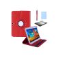 Songmics 360 ° Red Cover SmartCase Cover Leather Case Cover for Samsung Galaxy Tab 10.1 P5200 P5210 3 FSS10R (Electronics)